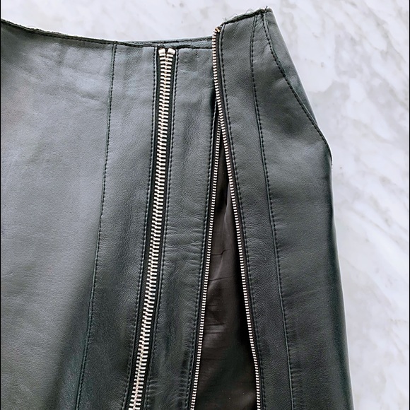 Maje leather mini skirt - Picture 7 of 8